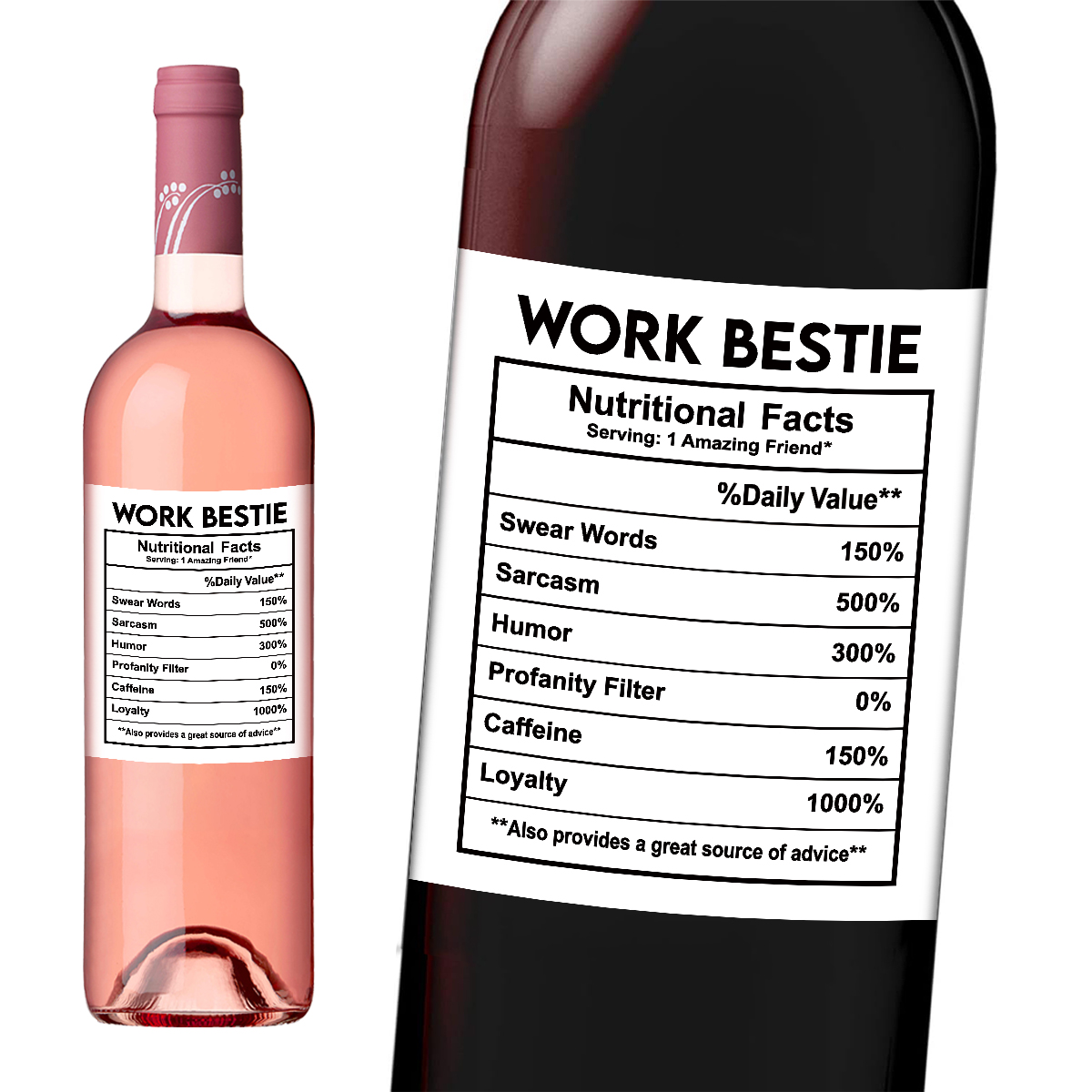 4pcs Funny Work Bestie Wine Bo - Nutrition & Fitness Hub recensione e prezzo