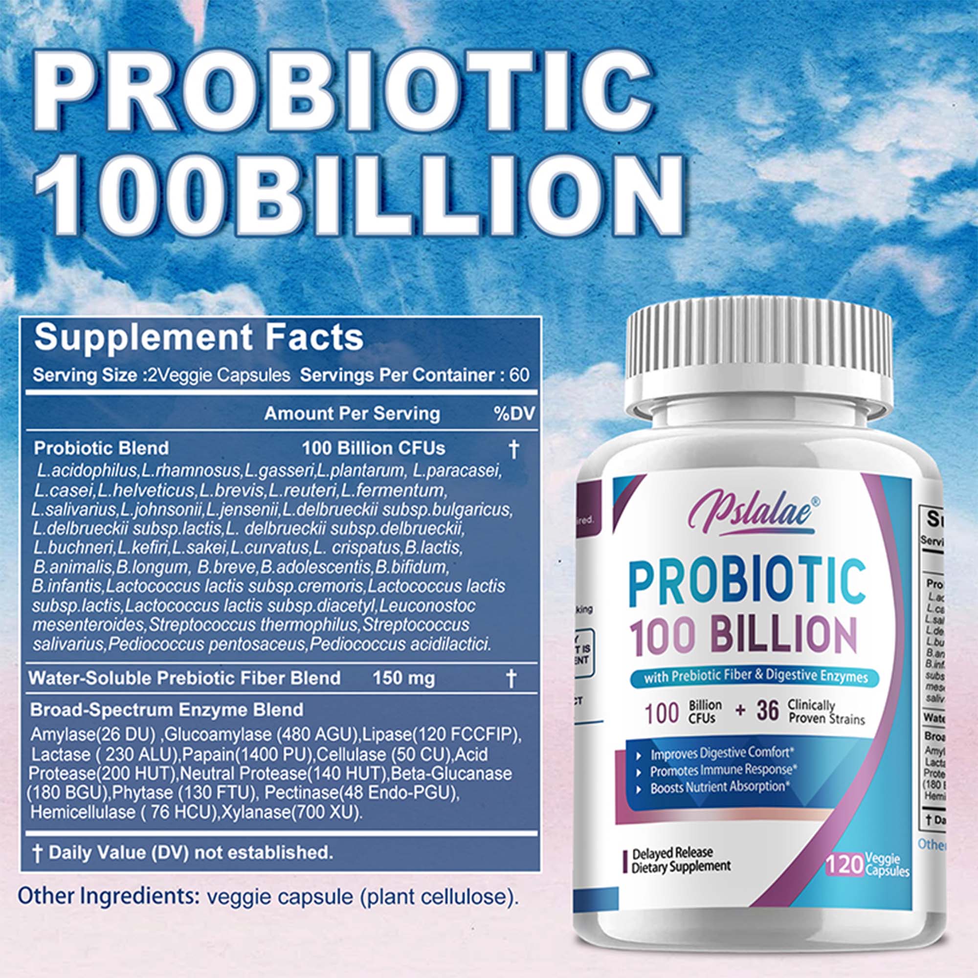 Probiotics 100 Billion - Help  - Probiotic 60 Billion recensione e prezzo