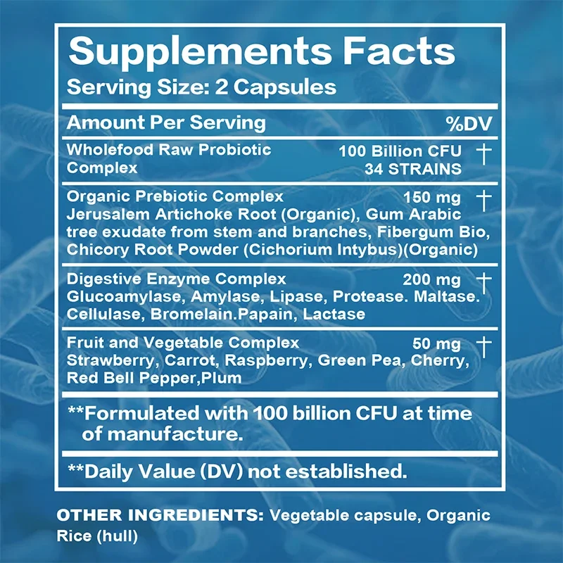 Probiotics 100 Billion CFU - G - Probiotic 60 Billion recensione e prezzo