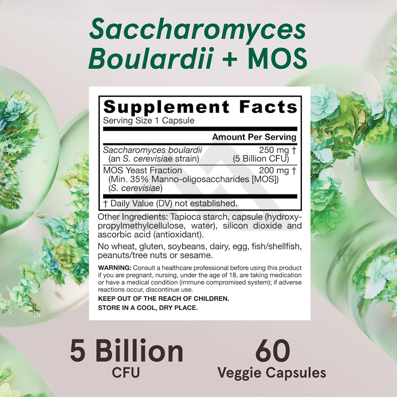 Probiotics+MOS 5 Billion Colon - Probiotic 60 Billion recensione e prezzo