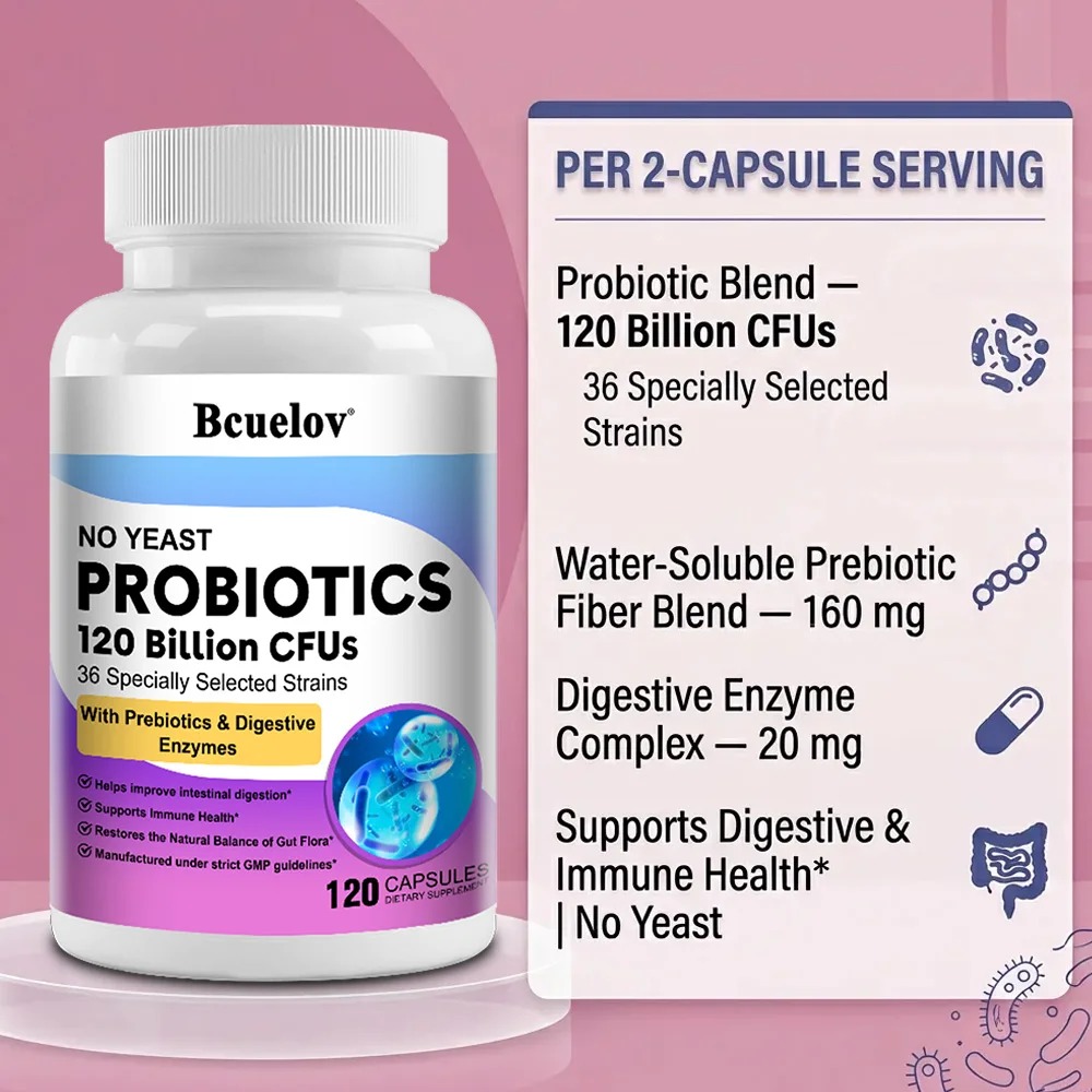 Organic Enzymes Probiotic Caps - Probiotic 60 Billion recensione e prezzo