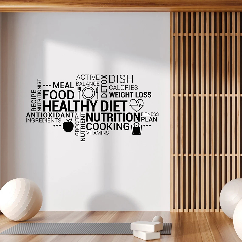 Inspiring Healthy Eating Vinyl - Nutrition Fitness Health recensione e prezzo